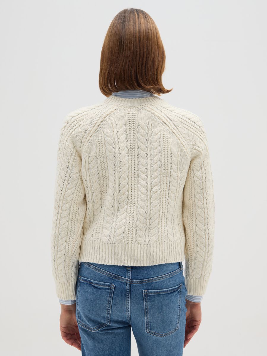 White regular fit jumper_3