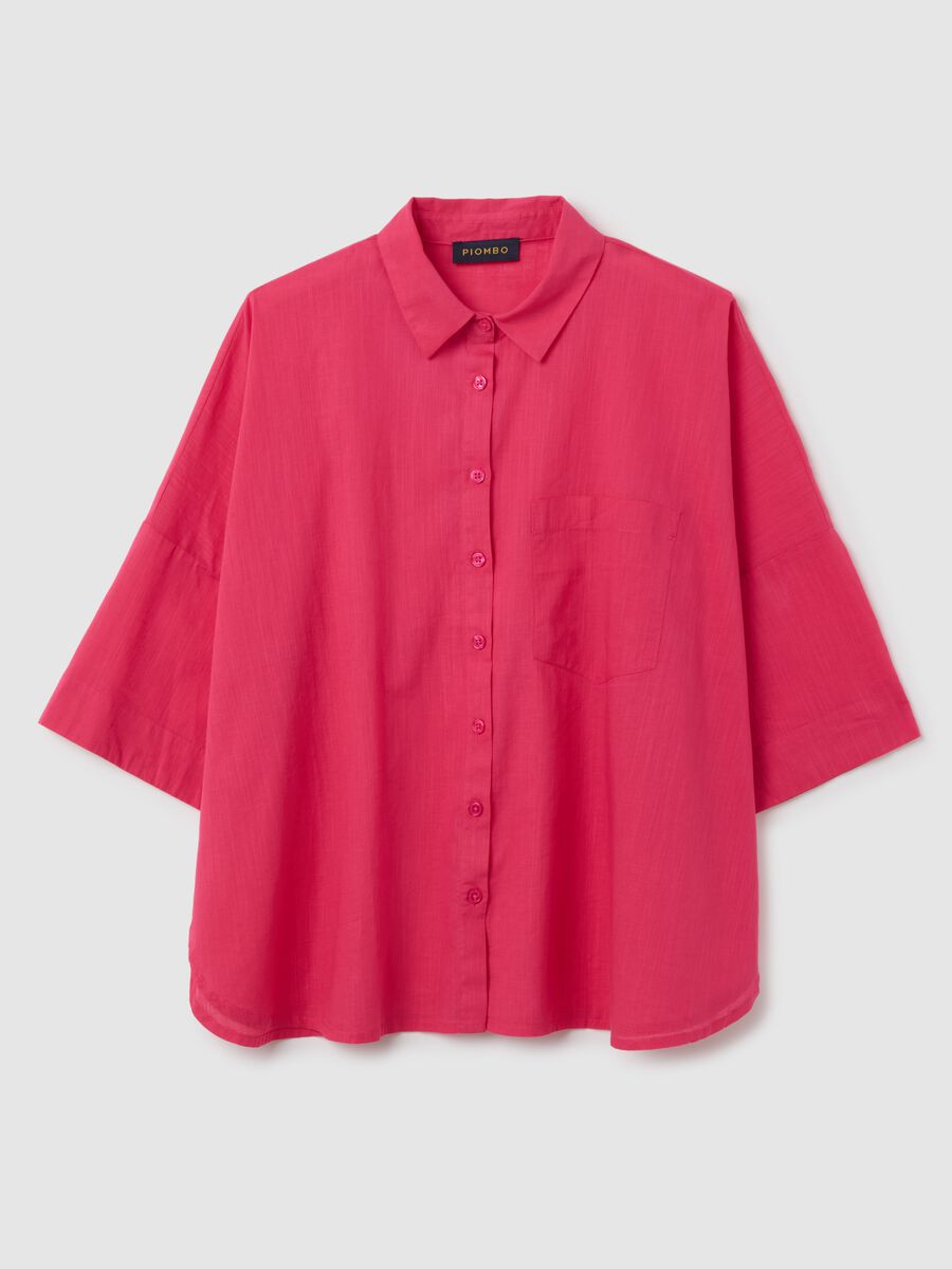 Women's Oversize Pink Pure Cotton Shirt_4