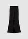 Girls' Black Stretch Cotton Trousers_3