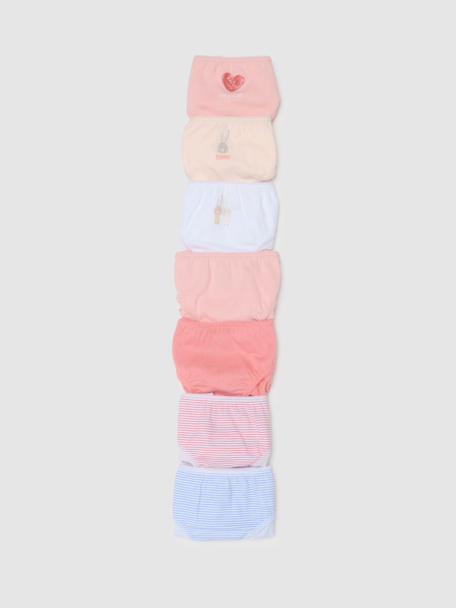 Regular fit girl's multicolour pure cotton briefs set_2