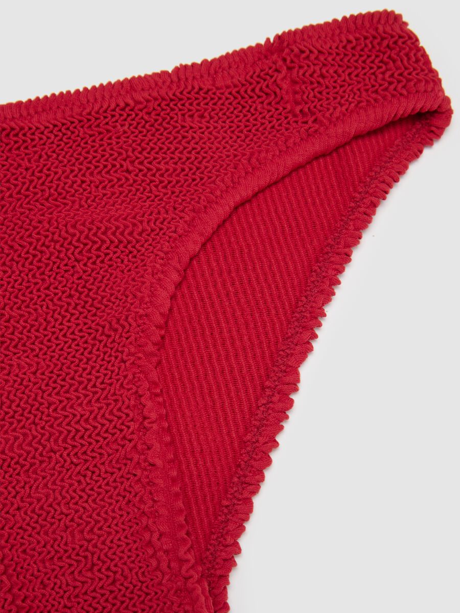 Women's red stretch fabric bikini_6