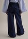 Pantaloni wide leg in denim elasticizzato blu_2
