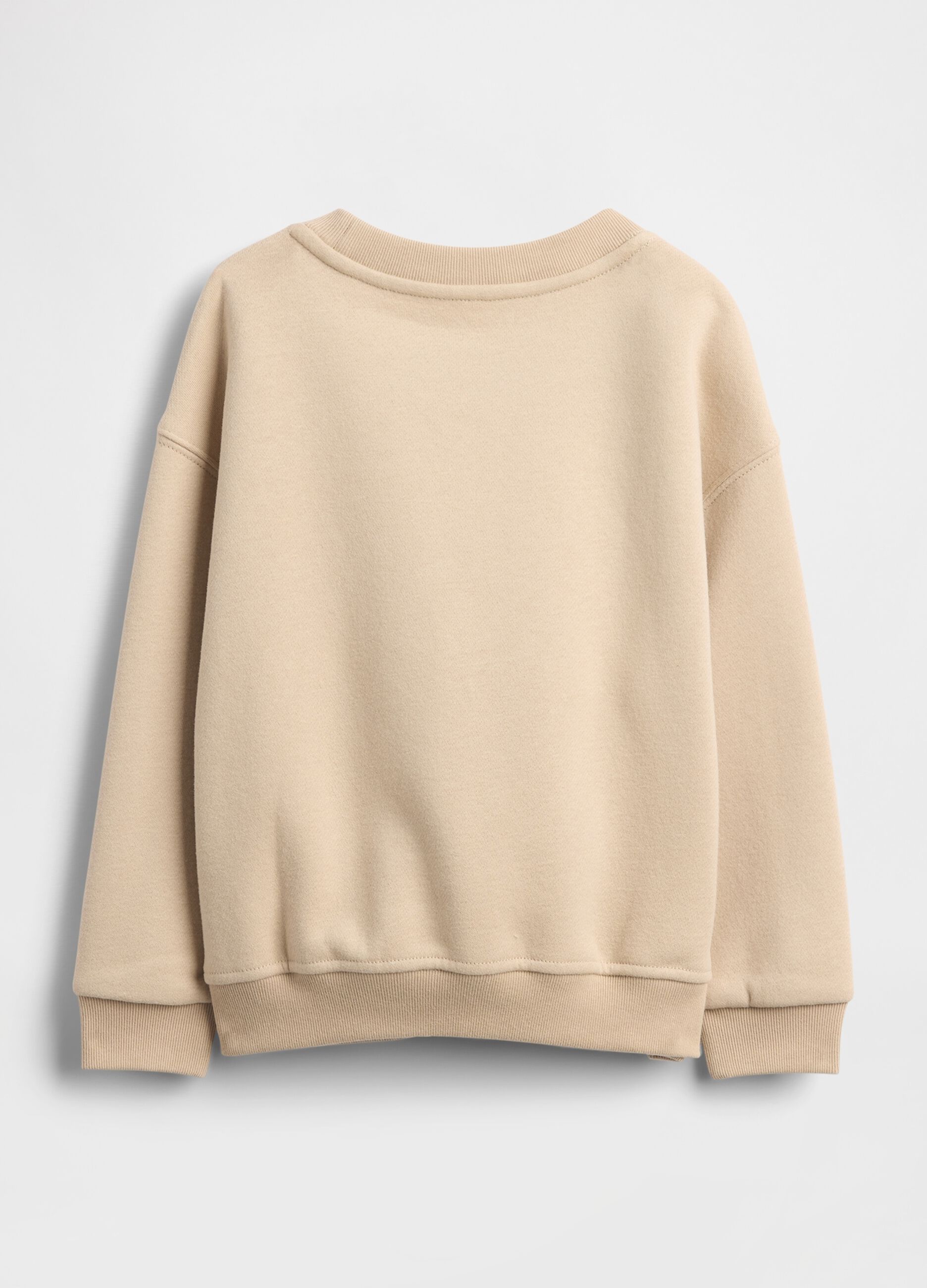 Beige Cotton Blend Sweatshirt