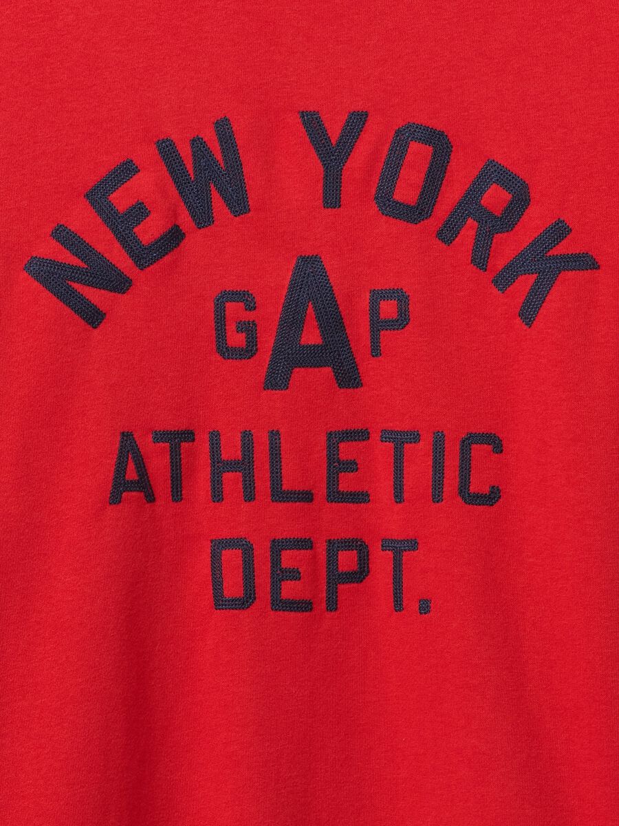 Red Sweatshirt with Gap and New York Print_4