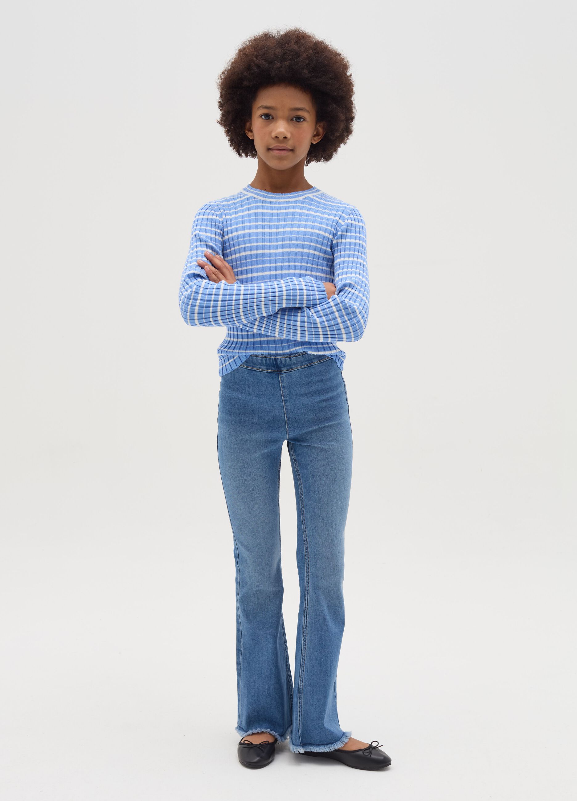 Flare-fit jeggings
