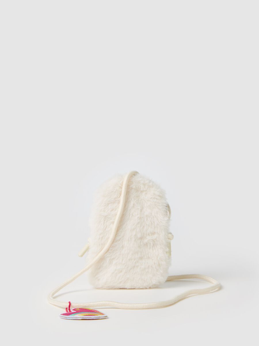 Mobile phone holder in faux fur_0
