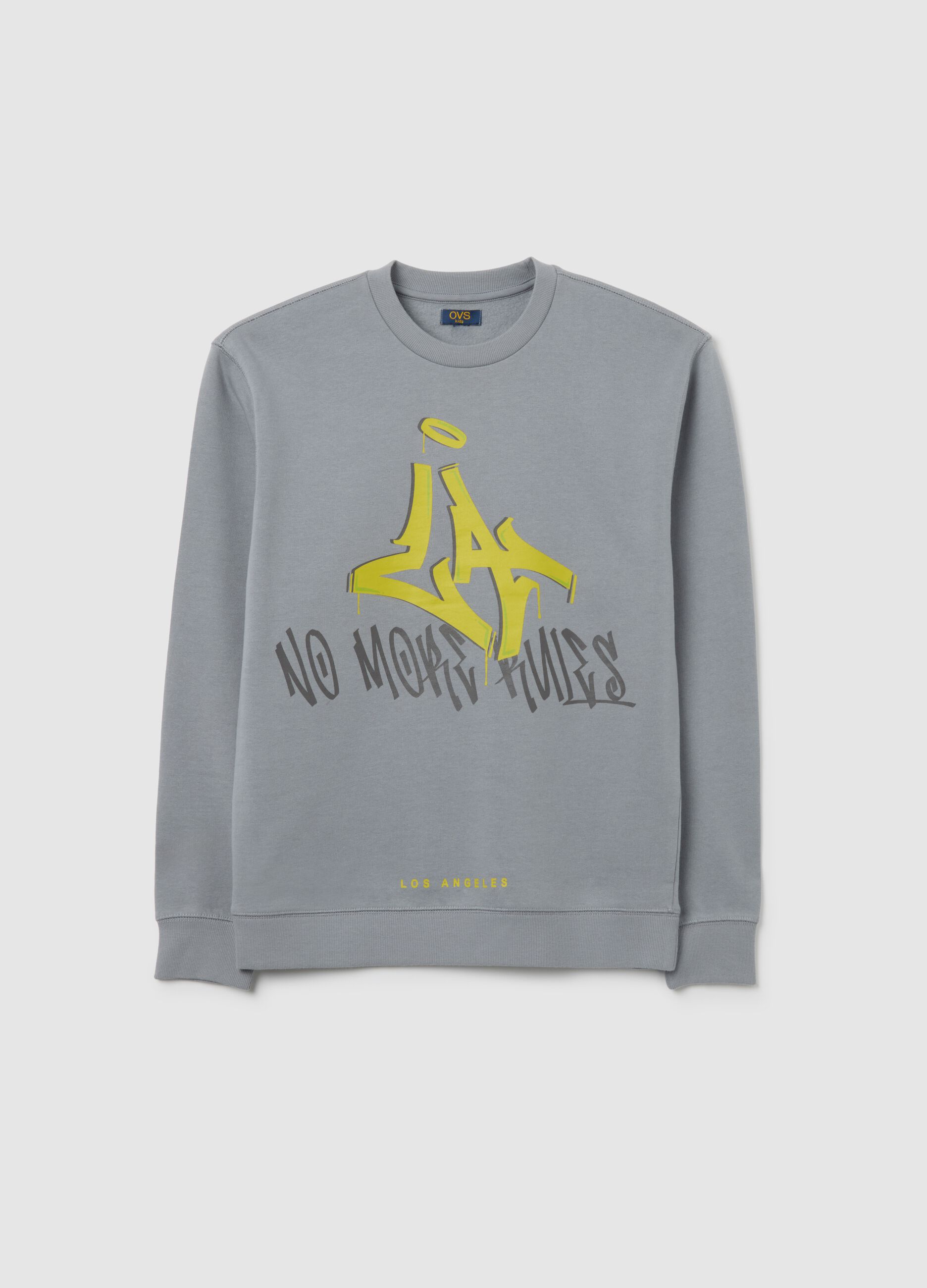Grey cotton sweatshirt for boys