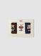 Multicolour stretch organic cotton three-pack socks with teddy bear_0