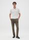 Green Stretch Cotton Regular Fit Trousers_0