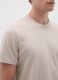 Beige pure cotton regular fit t-shirt_2