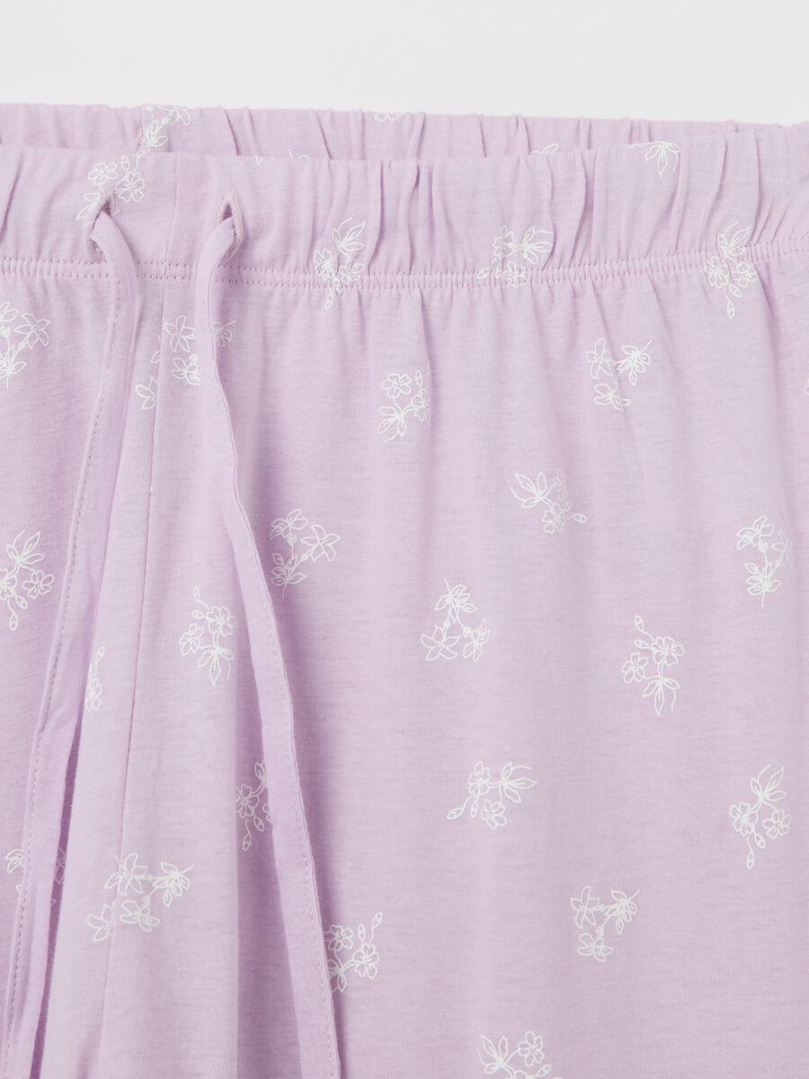 Cotton pyjamas with bouclé lettering_5