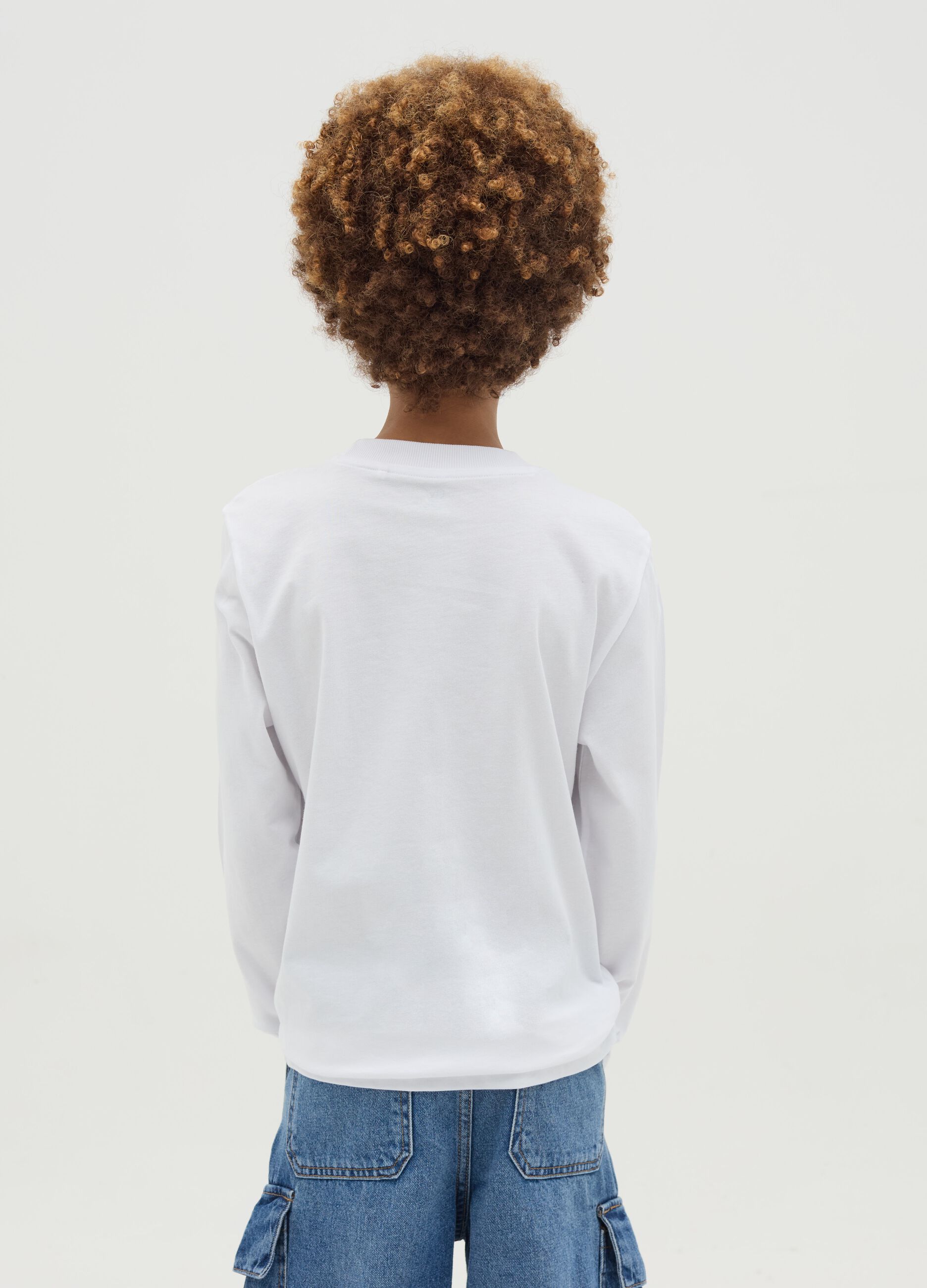 T-shirt a maniche lunghe con stampa