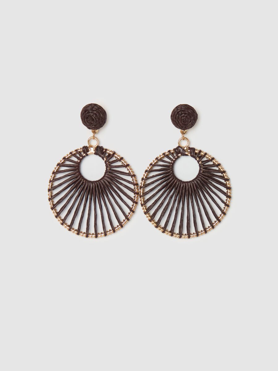 Earrings with hoop pendant_0