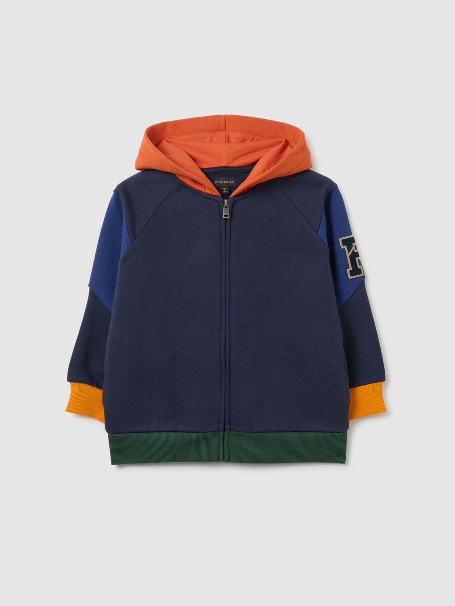 Children's multicolour cotton-blend oversized sweatshirt_0