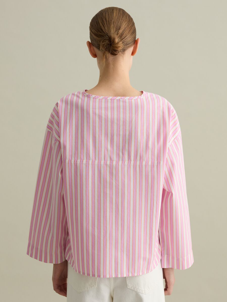 Striped blouse in poplin_3