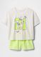 White short pyjama with number and butterfly print GAP Kids_0