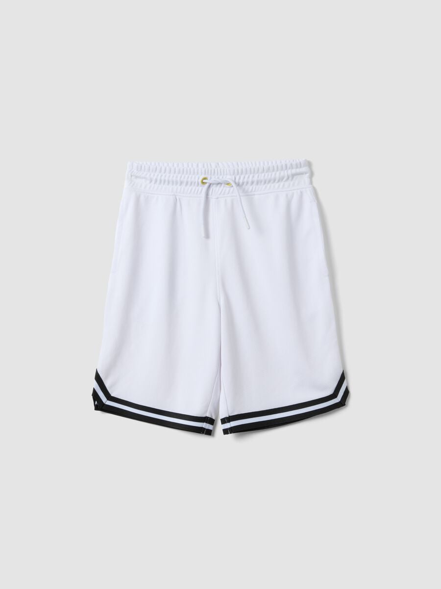 White shorts with elasticated waist_3