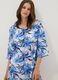 Multicoloured pure cotton kaftan with floral print_0