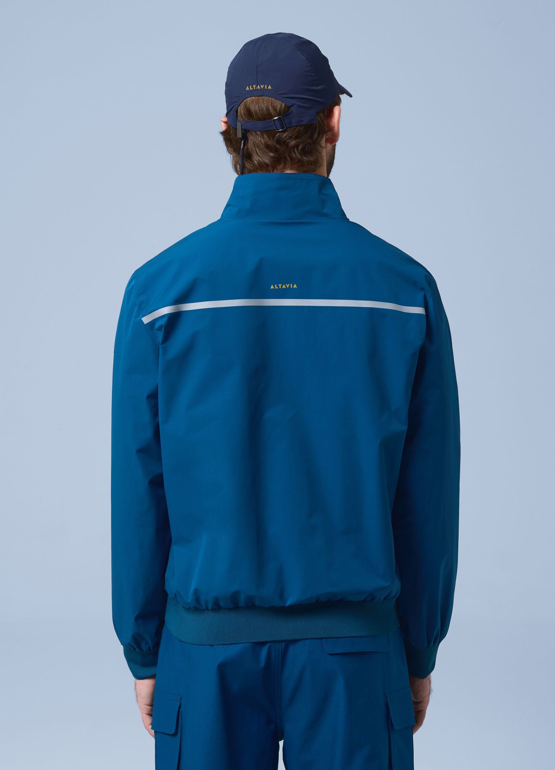 ALTAVIA SAILING blue windbreaker jacket with zip