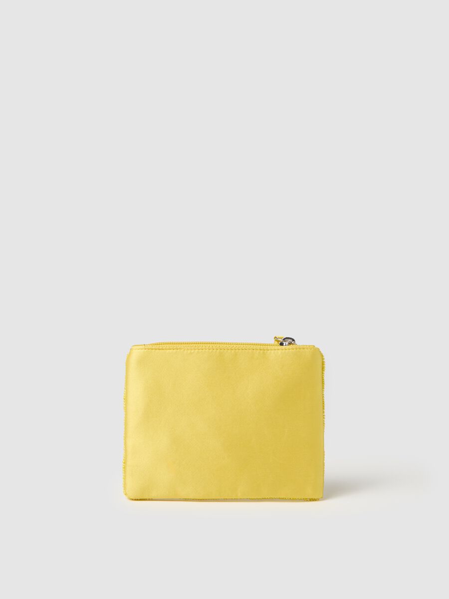 Yellow wallet with decorative glass details by Ovs_1