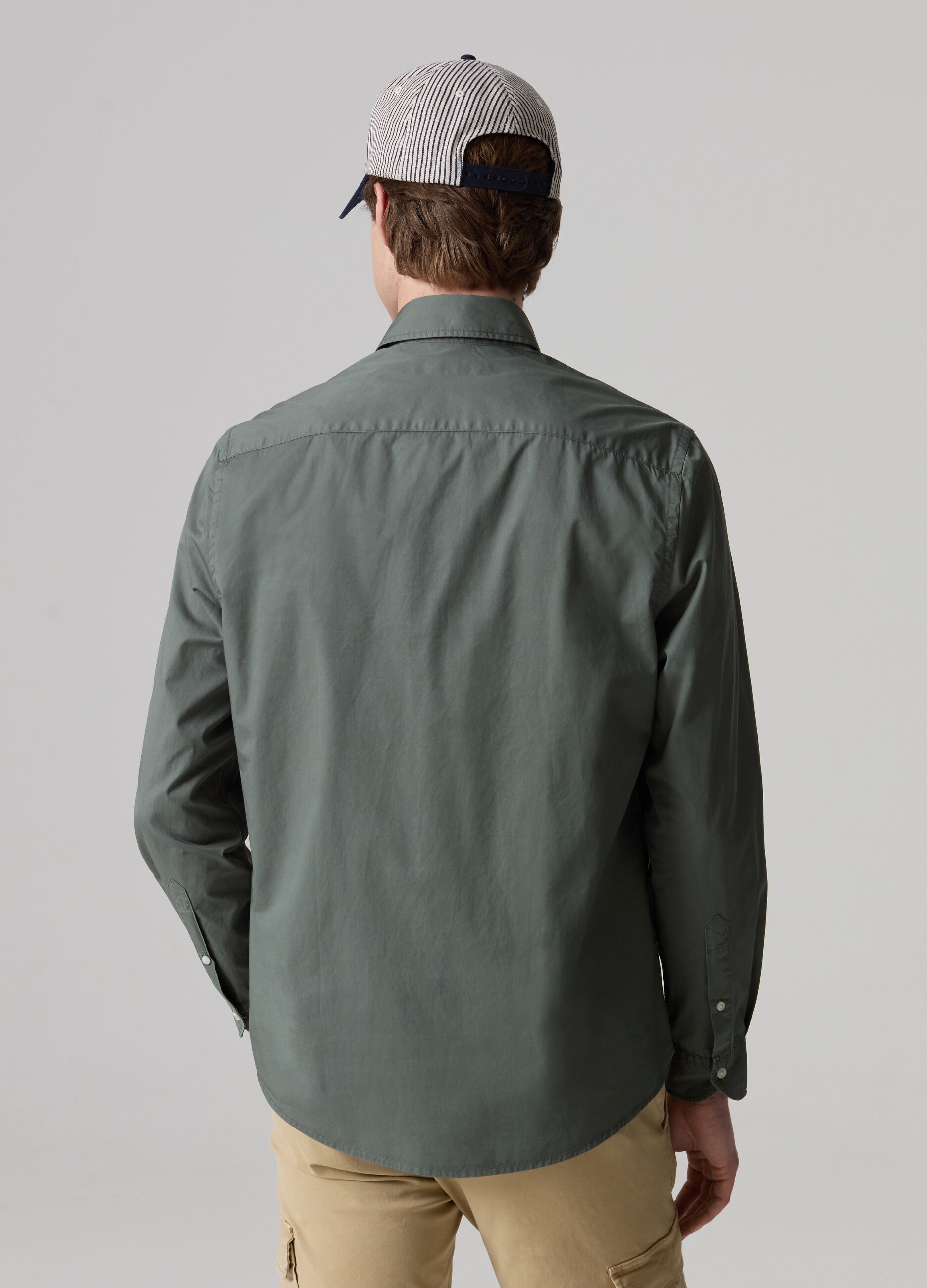 Cotton shirt with pocket