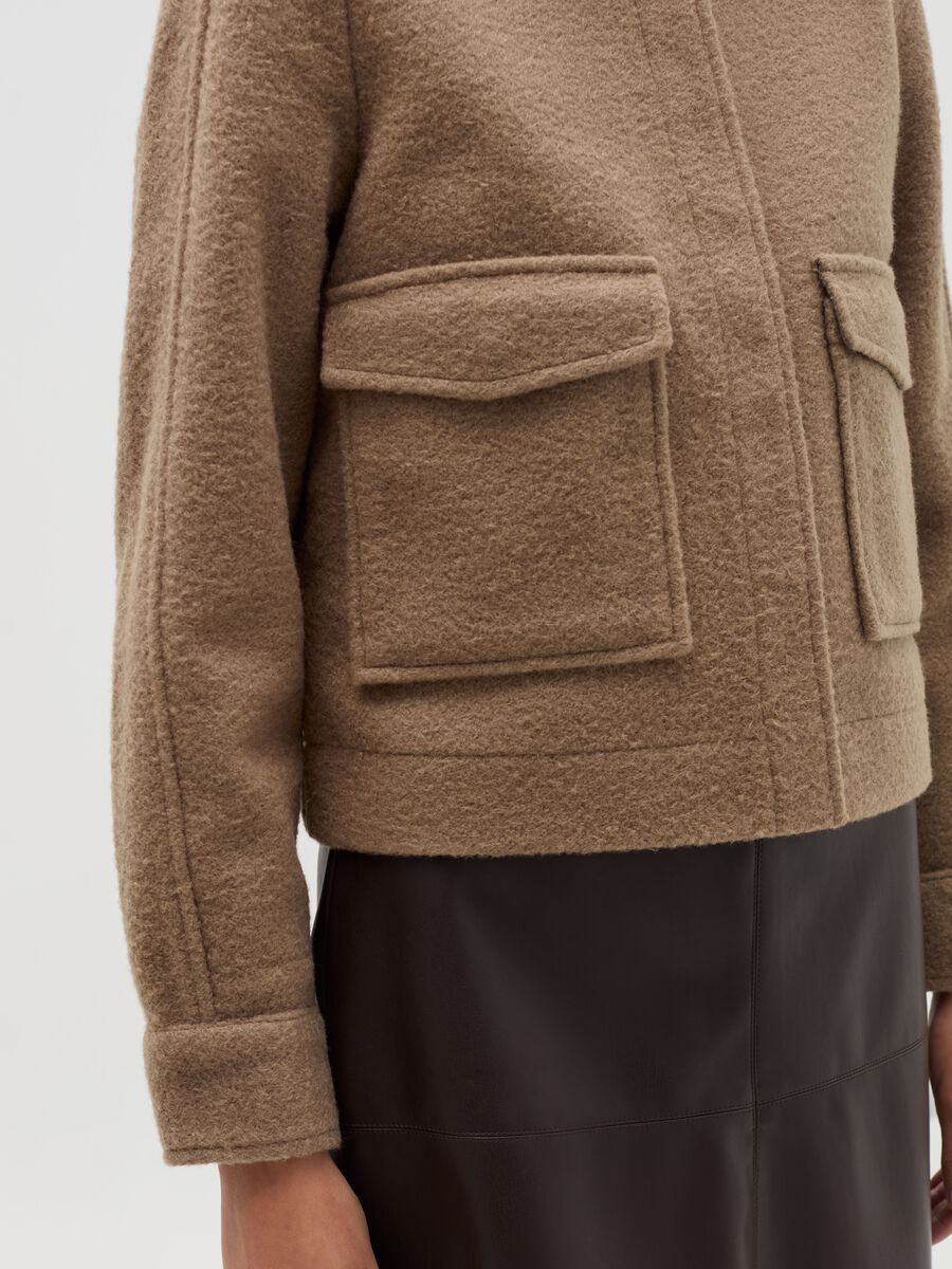 Short jacket with collar_2