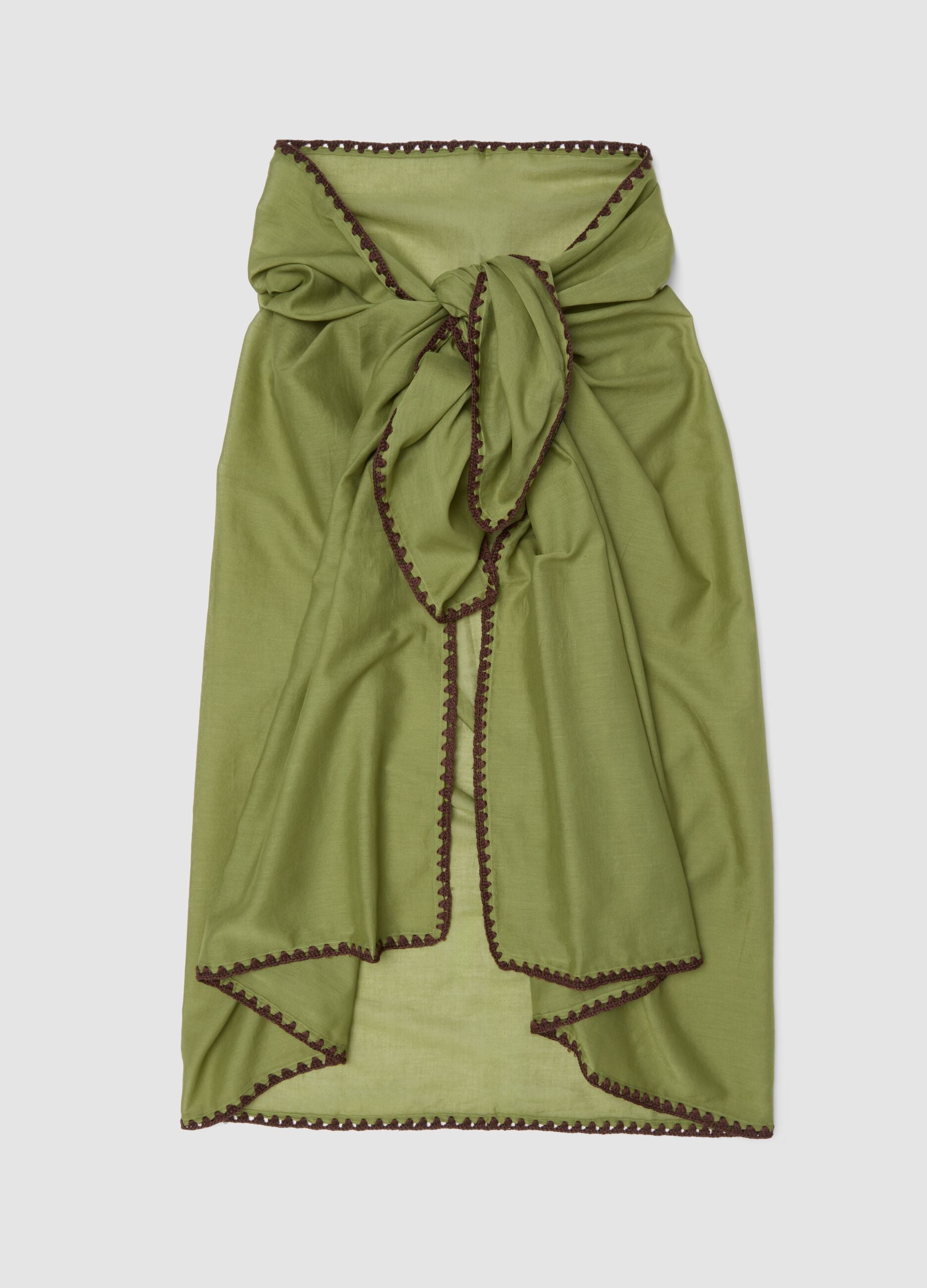 Green pure cotton sarong