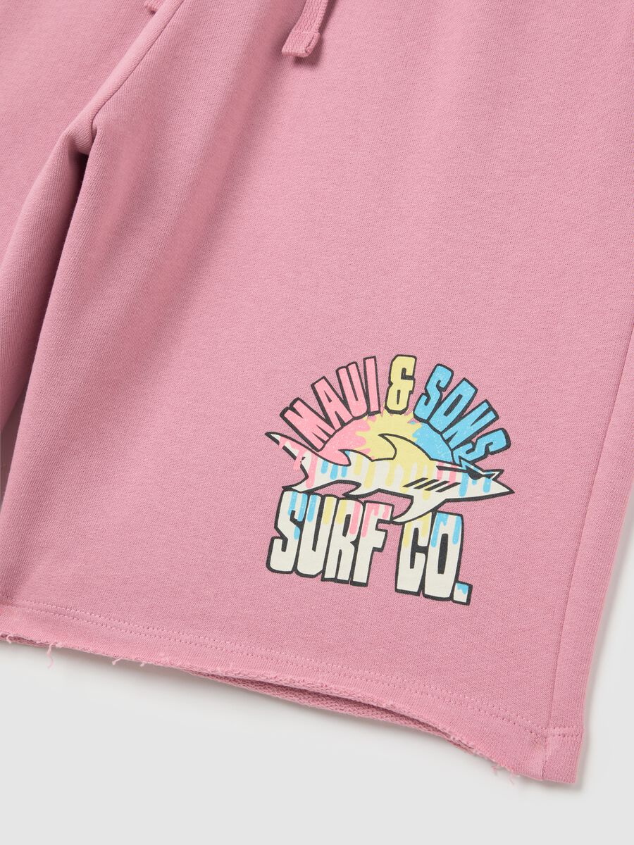 Pink bermuda shorts in pure cotton by Ovs_5