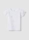 White short-sleeved pure cotton T-shirt_0