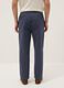 Blue pure cotton carrot-fit chinos_2