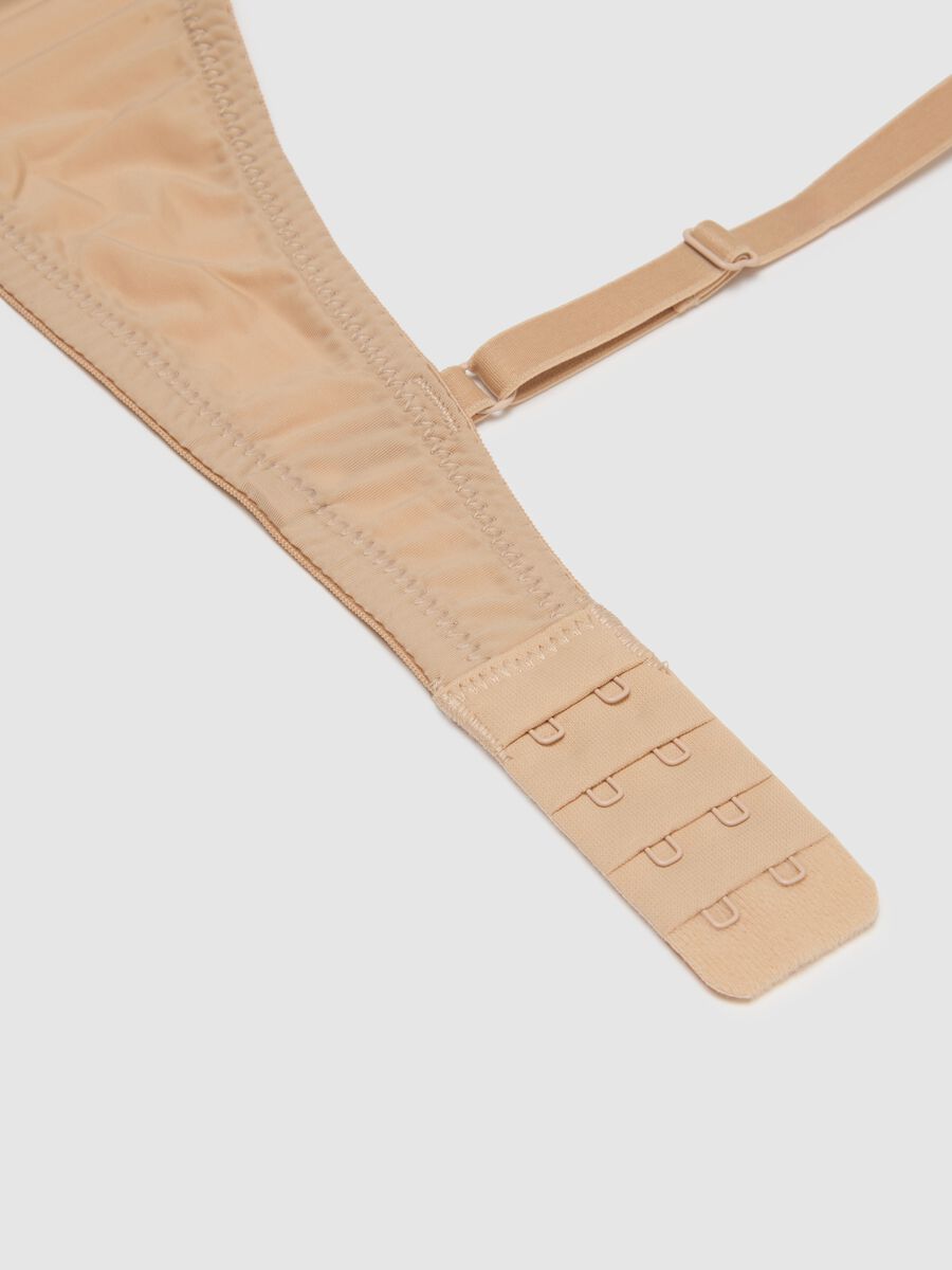 Women's beige stretch blend bra_5