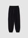 Girls' Black Pure Cotton Jogger Trousers_4