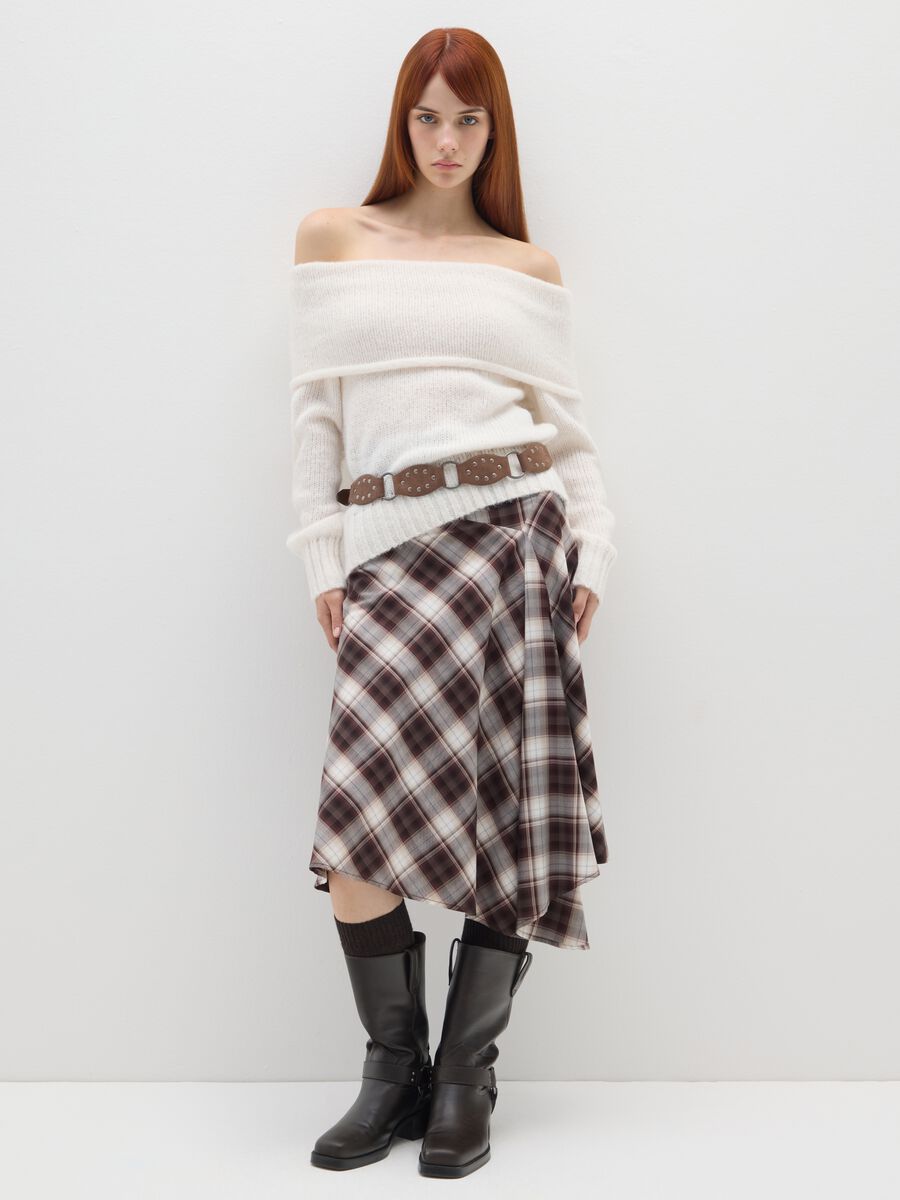 White Boat Neck Pullover_1