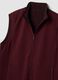 Red reversible stretch-cotton gilet with collar, regular fit_2
