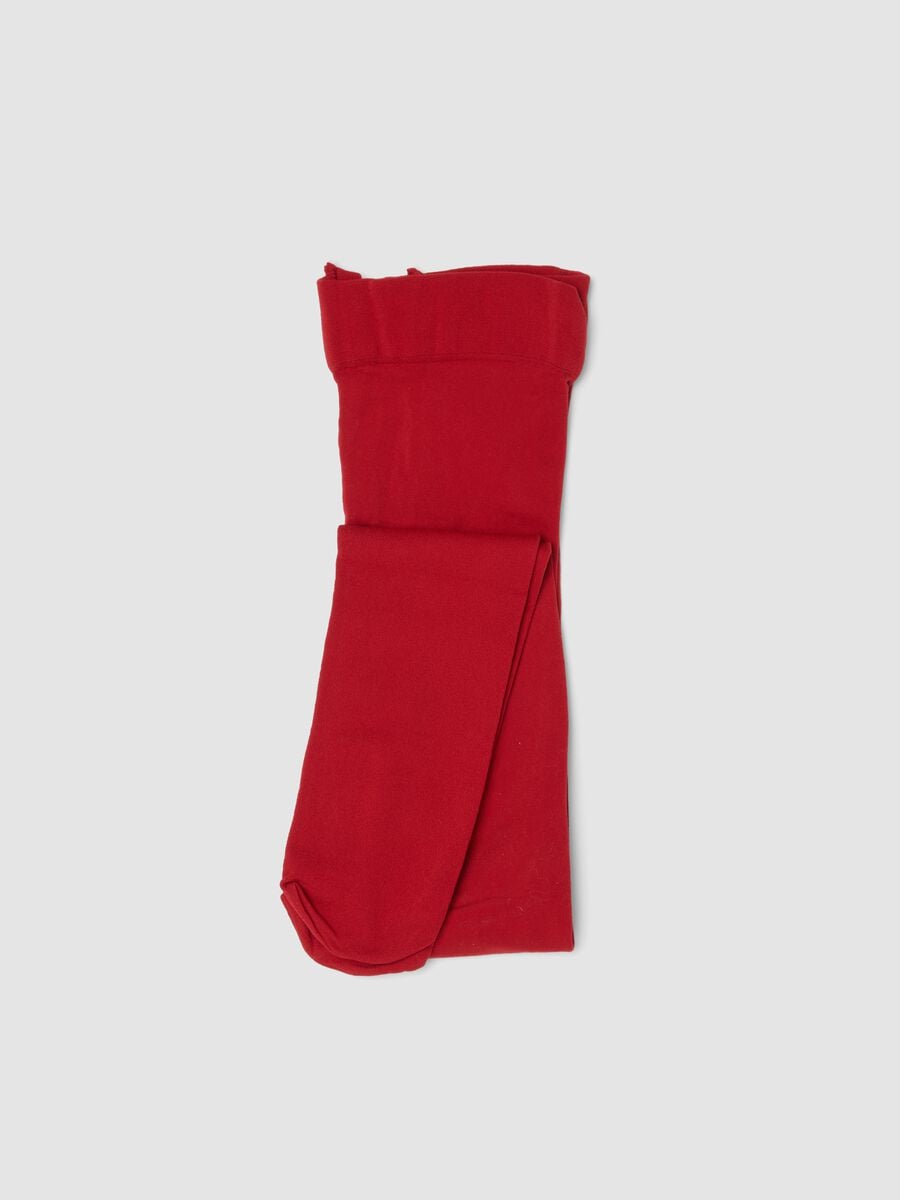 Red stretch tights_0