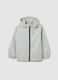 Children's grey jacket with water repellent hood_0