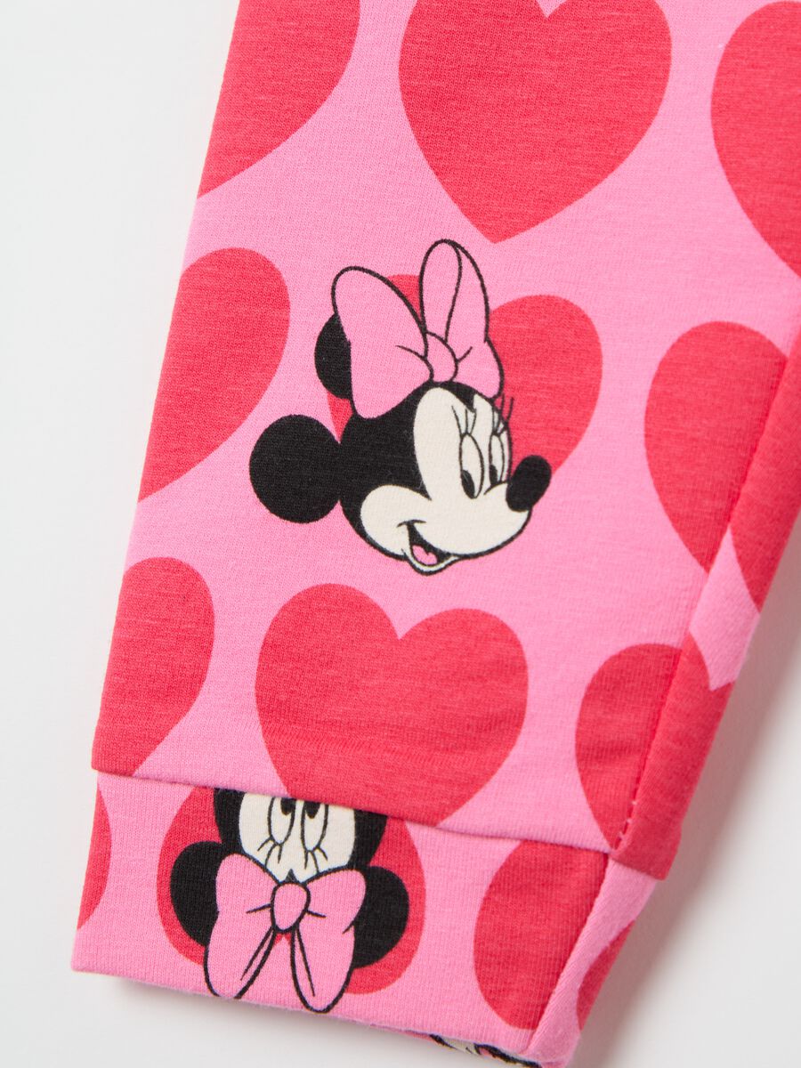 Joggers with drawstring and Minnie Mouse and hearts print_2
