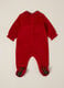 Red cotton blend baby suit_1