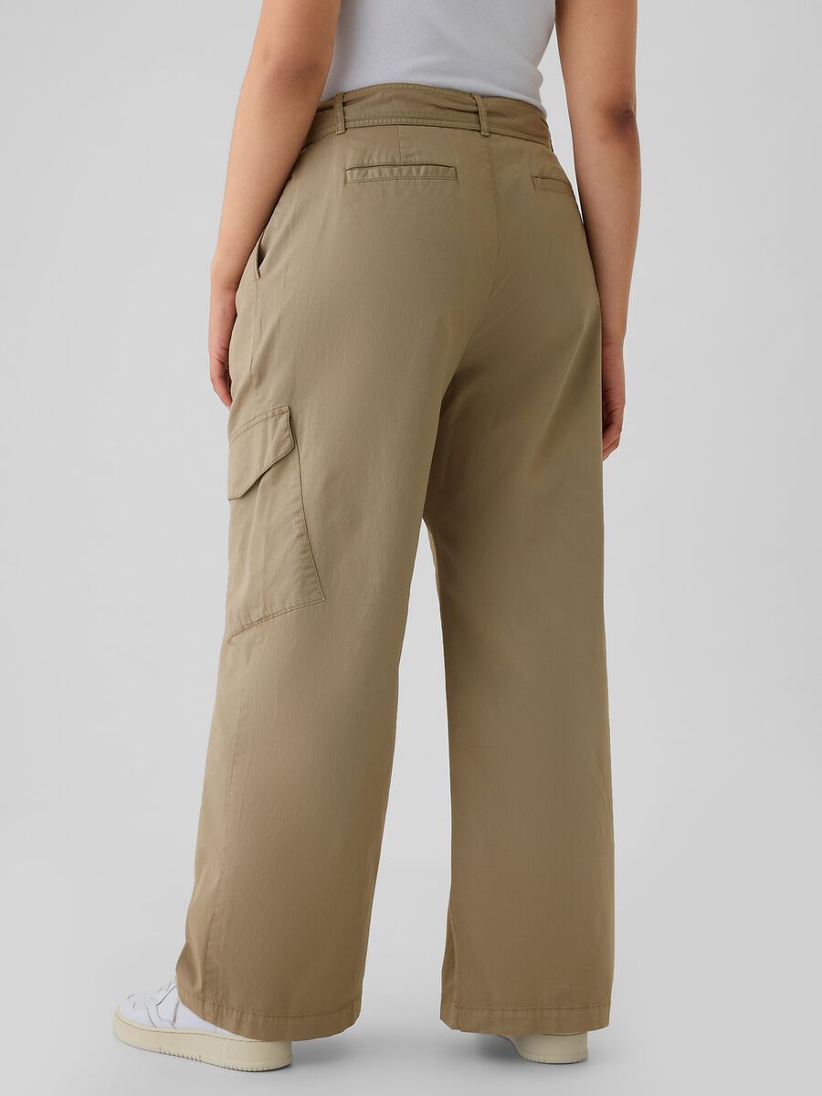 Cargo trousers in stretch twill with belt_6