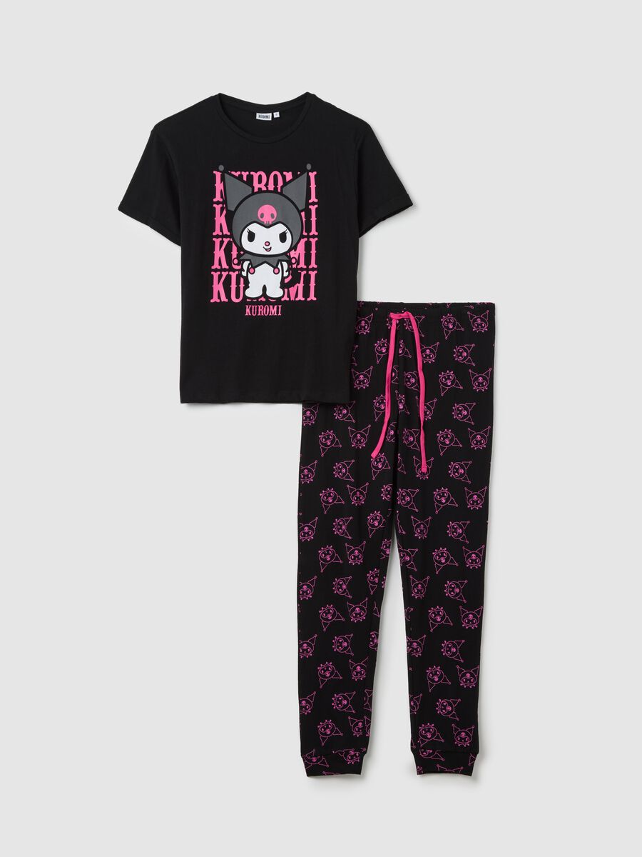 Women’s multicoloured pyjamas in 100% cotton with regular fit and Kuromi print_4