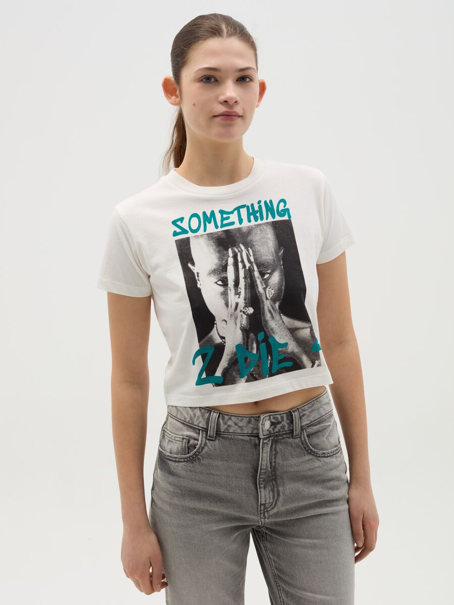 T-shirt with Tupac print_0