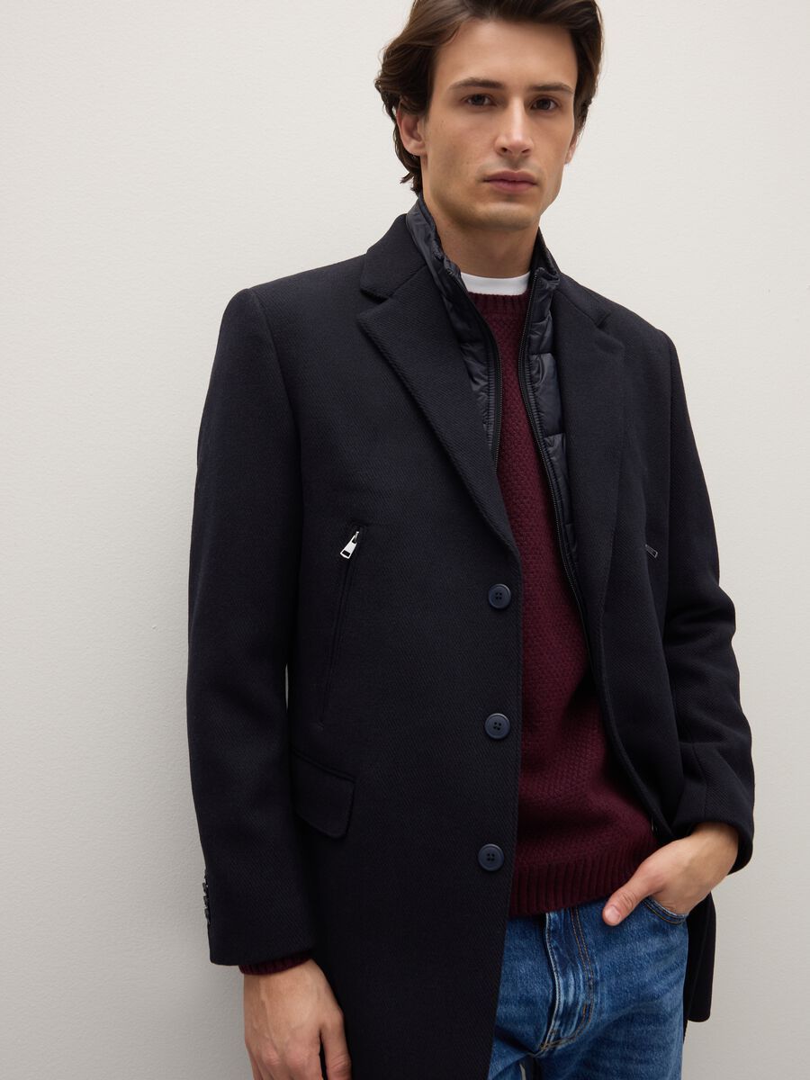 Cappotto Chesterfield nero regular fit_3