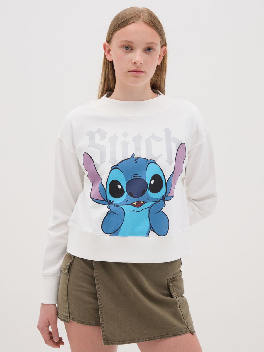 French Terry sweatshirt with Stitch print_0