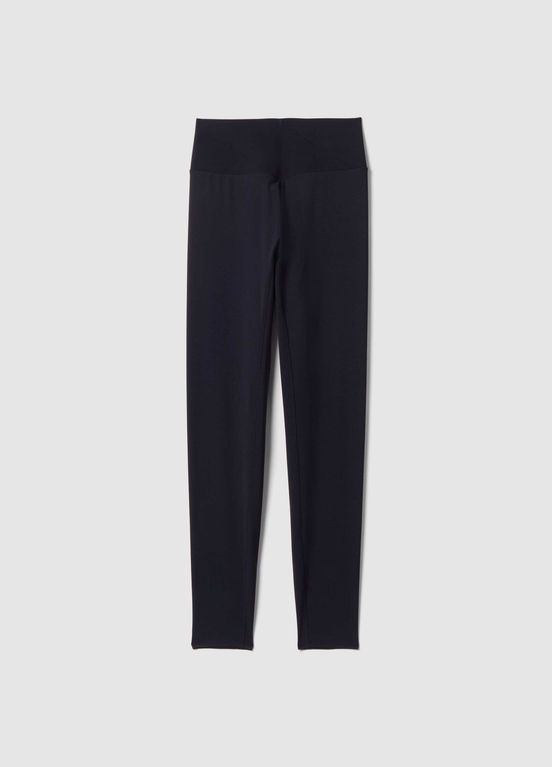 Black slim-fit stretch leggings with regular waist ALTAVIA STUDIO