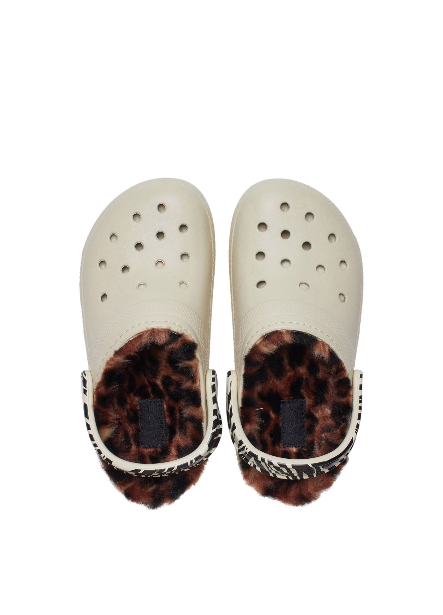 Crocs Classic Lined Clogs with animal print