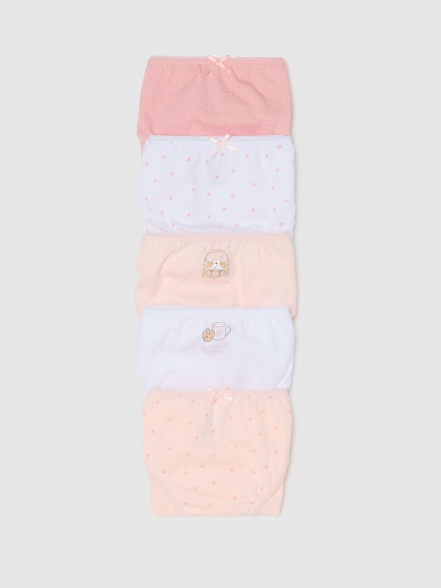 Girl's multicolour cotton knickers multipack with regular fit_3