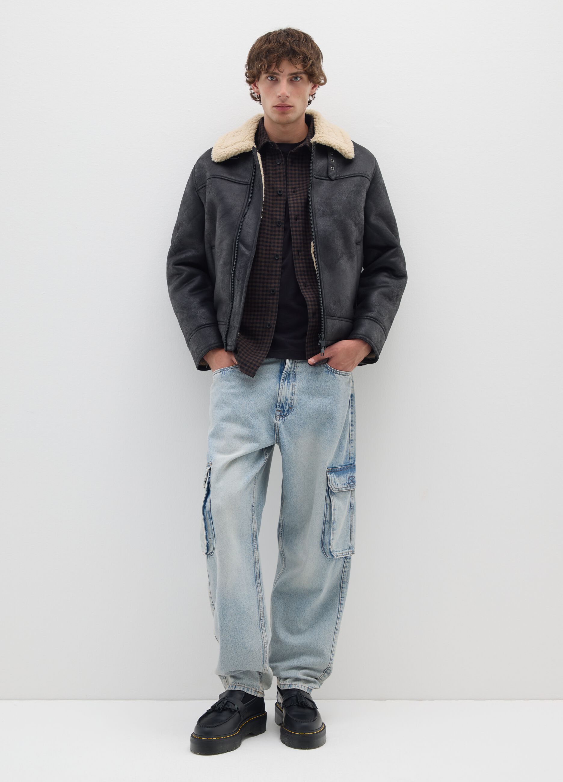 Black Regular Fit Jacket