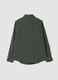 Green regular-fit shirt with classic collar_2