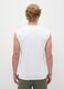 Men&rsquo;s white regular-fit vest top in 100% cotton with embroidery_3