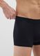 Tripack stretch cotton black boxer shorts regular fit_3